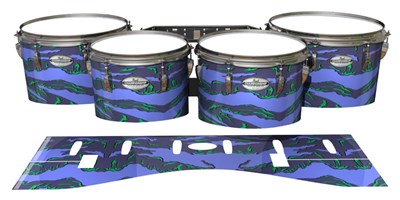 Pearl Championship Maple Tenor Drum Slips - Electric Tiger Camouflage (Purple)