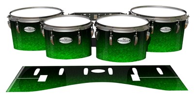 Pearl Championship Maple Tenor Drum Slips - Emerald Fade (Green)