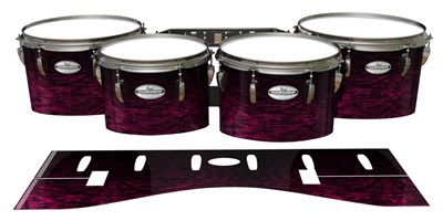 Pearl Championship Maple Tenor Drum Slips - Festive Pink Rosewood (Pink)
