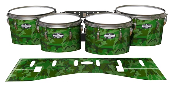 Pearl Championship Maple Tenor Drum Slips - Forest Traditional Camouflage (Green)