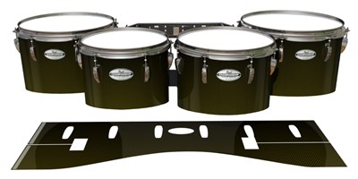 Pearl Championship Maple Tenor Drum Slips - Gold Carbon Fade (Yellow)