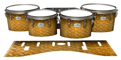 Pearl Championship Maple Tenor Drum Slips - Gold Metal Plating (Themed)