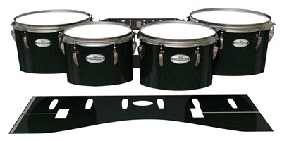 Pearl Championship Maple Tenor Drum Slips - Green Carbon Fade (Green)