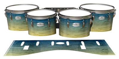 Pearl Championship Maple Tenor Drum Slips - Guardsmen Beach (Blue)
