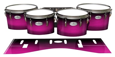 Pearl Championship Maple Tenor Drum Slips - Hot Pink Stain Fade (Pink)