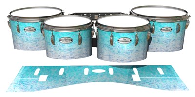 Pearl Championship Maple Tenor Drum Slips - Icebreaker (Blue)