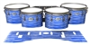 Pearl Championship Maple Tenor Drum Slips - Lateral Brush Strokes Blue and White (Blue)