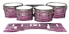 Pearl Championship Maple Tenor Drum Slips - Lateral Brush Strokes Maroon and White (Red)