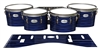 Pearl Championship Maple Tenor Drum Slips - Lateral Brush Strokes Navy Blue and Black (Blue)
