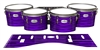 Pearl Championship Maple Tenor Drum Slips - Lateral Brush Strokes Purple and Black (Purple)
