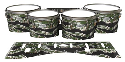 Pearl Championship Maple Tenor Drum Slips - Liberator Tiger Camouflage (Green)