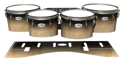 Pearl Championship Maple Tenor Drum Slips - Maple Woodgrain Black Fade (Neutral)