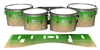 Pearl Championship Maple Tenor Drum Slips - Maple Woodgrain Green Fade (Green)