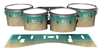 Pearl Championship Maple Tenor Drum Slips - Maple Woodgrain Teal Fade (Blue) (Green)