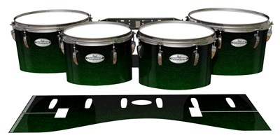 Pearl Championship Maple Tenor Drum Slips - Midnight Forest (Green)