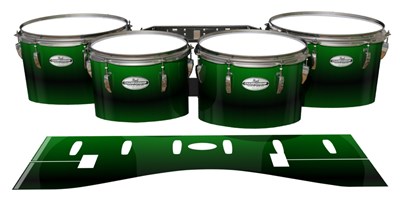 Pearl Championship Maple Tenor Drum Slips - Molecular Green Fade (Green)