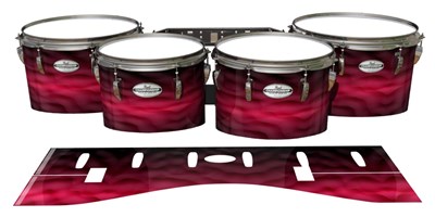 Pearl Championship Maple Tenor Drum Slips - Molten Pink (Pink)
