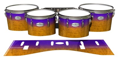 Pearl Championship Maple Tenor Drum Slips - Purple Canyon Rain (Orange) (Purple)