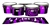 Pearl Championship Maple Tenor Drum Slips - Purple Vortex Illusion (Themed)