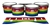 Pearl Championship Maple Tenor Drum Slips - Rainbow Stripes (Themed)