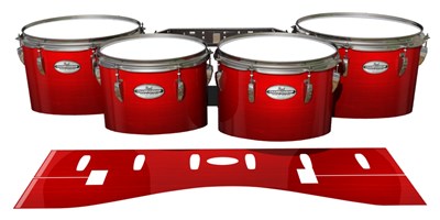 Pearl Championship Maple Tenor Drum Slips - Red Stain (Red)