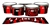 Pearl Championship Maple Tenor Drum Slips - Red Vortex Illusion (Themed)