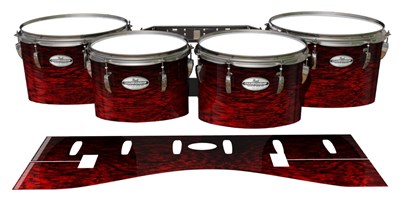 Pearl Championship Maple Tenor Drum Slips - Rosy Red Rosewood (Red)