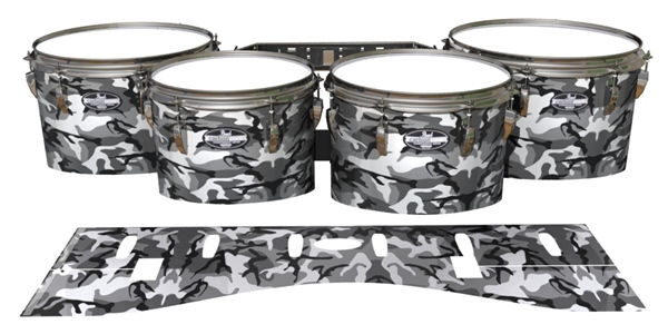 Pearl Championship Maple Tenor Drum Slips - Siberian Traditional Camouflage (Neutral)