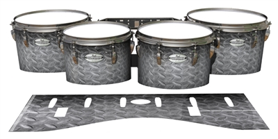 Pearl Championship Maple Tenor Drum Slips - Silver Gears(Themed)