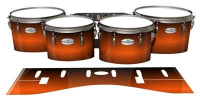 Pearl Championship Maple Tenor Drum Slips - Solar Flare (Orange)