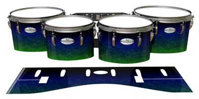 Pearl Championship Maple Tenor Drum Slips - Summer Night (Blue) (Green)