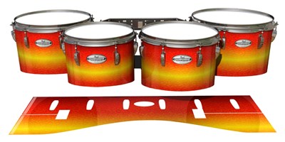 Pearl Championship Maple Tenor Drum Slips - Sunfire (Orange) (Yellow)