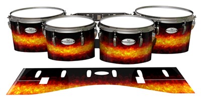 Pearl Championship Maple Tenor Drum Slips - Sunrock (Orange)