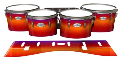 Pearl Championship Maple Tenor Drum Slips - Supernova (Red) (Purple)
