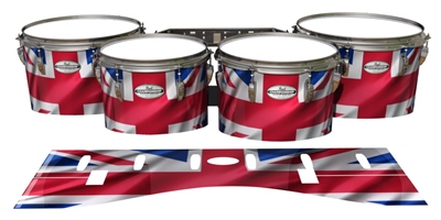 Pearl Championship Maple Tenor Drum Slips - Union Jack (Themed)
