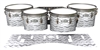 Pearl Championship Maple Tenor Drum Slips - Wave Brush Strokes Grey and White (Neutral)