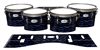 Pearl Championship Maple Tenor Drum Slips - Wave Brush Strokes Navy Blue and Black (Blue)