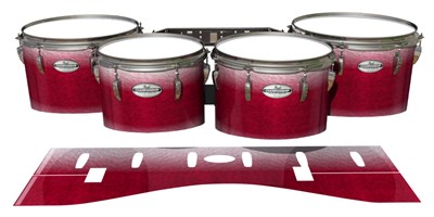 Pearl Championship Maple Tenor Drum Slips - Wicked White Ruby (Red) (Pink)