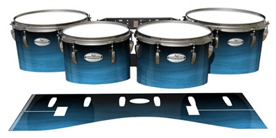 Pearl Championship Maple Tenor Drum Slips - Zircon Blue Stain (Blue)