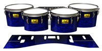Pearl Championship Maple Tenor Drum Slips (Old) - Andromeda Blue Rosewood (Blue)