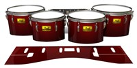 Pearl Championship Maple Tenor Drum Slips (Old) - Apple Maple Fade (Red)