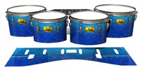 Pearl Championship Maple Tenor Drum Slips (Old) - Aquatic Blue Fade (Blue)