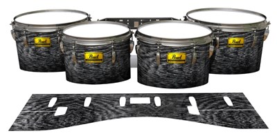 Pearl Championship Maple Tenor Drum Slips (Old) - Ashy Grey Rrosewood (Neutral)