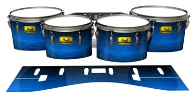 Pearl Championship Maple Tenor Drum Slips (Old) - Cayman Night (Blue)