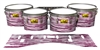 Pearl Championship Maple Tenor Drum Slips (Old) - Chaos Brush Strokes Maroon and White (Red)