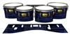 Pearl Championship Maple Tenor Drum Slips (Old) - Chaos Brush Strokes Navy Blue and Black (Blue)