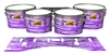 Pearl Championship Maple Tenor Drum Slips (Old) - Chaos Brush Strokes Purple and White (Purple)