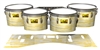 Pearl Championship Maple Tenor Drum Slips (Old) - Chaos Brush Strokes Yellow and White (Yellow)