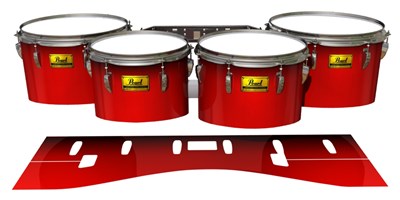 Pearl Championship Maple Tenor Drum Slips (Old) - Cherry Pickin' Red (Red)