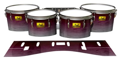 Pearl Championship Maple Tenor Drum Slips (Old) - Cranberry Stain (Red)